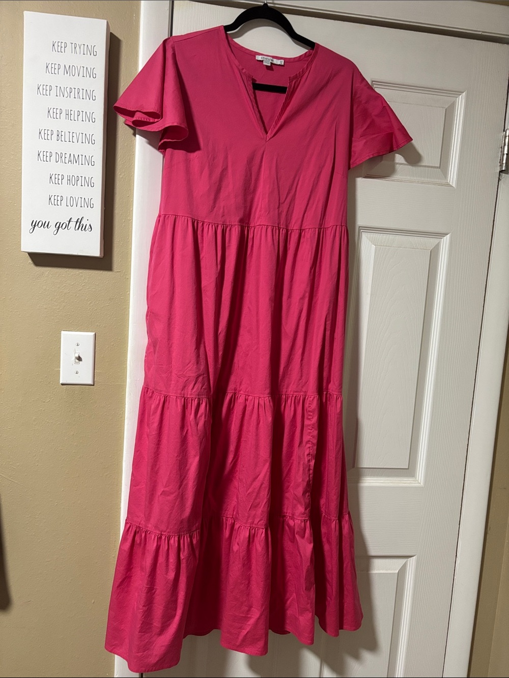 Chico's Hot Pink Lightweight Top